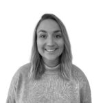 Malin profilbild svartvit